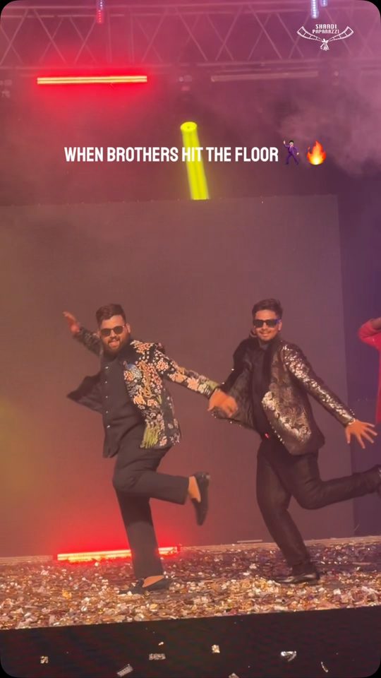 The brothers' sangeet
